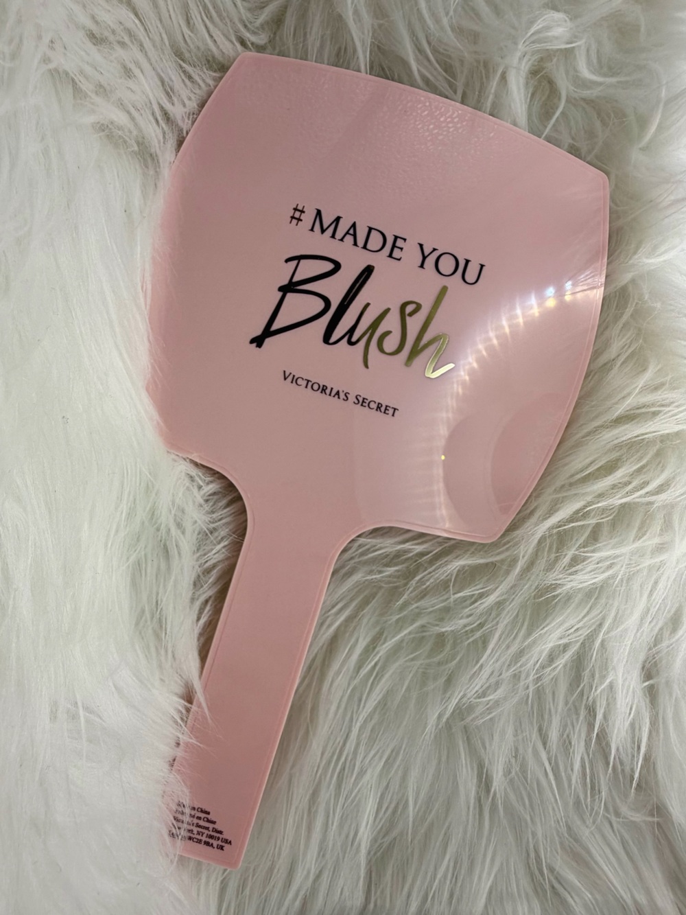 Victoria's Secret Made You Blush Pink Hand Mirror - NWT